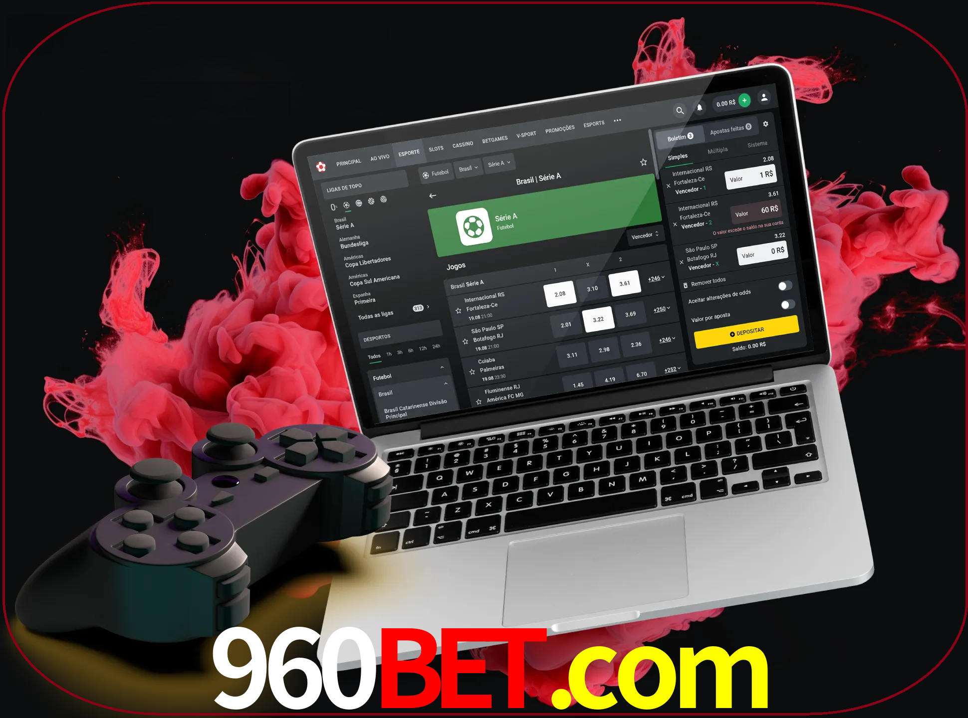Visite a secção especial de jogos de vídeo em 960bet para descobrir em que jogos pode apostar e ganhar muito dinheiro.